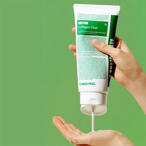  (XANH LÁ) Sữa Rửa Mặt Medi Peel Green Cica Collagen Clear Gel Cleanser 2.0 