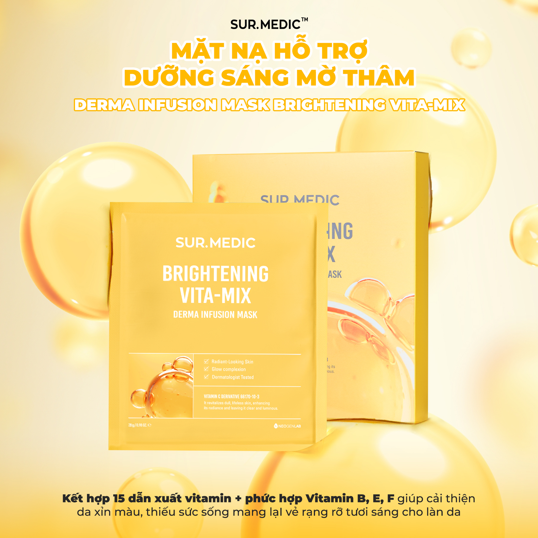  Mặt Nạ Giấy Sur.medic Derma Infusion Mask 28g 