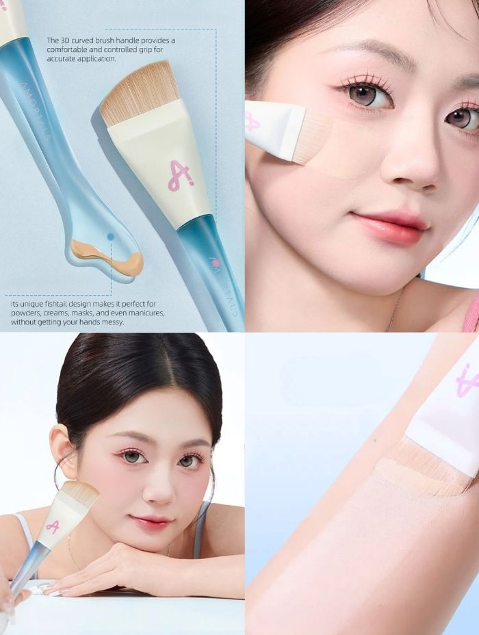  Bộ Cọ + Mút Đánh Kem Nền AMORTALS Nàng Tiên Cá 