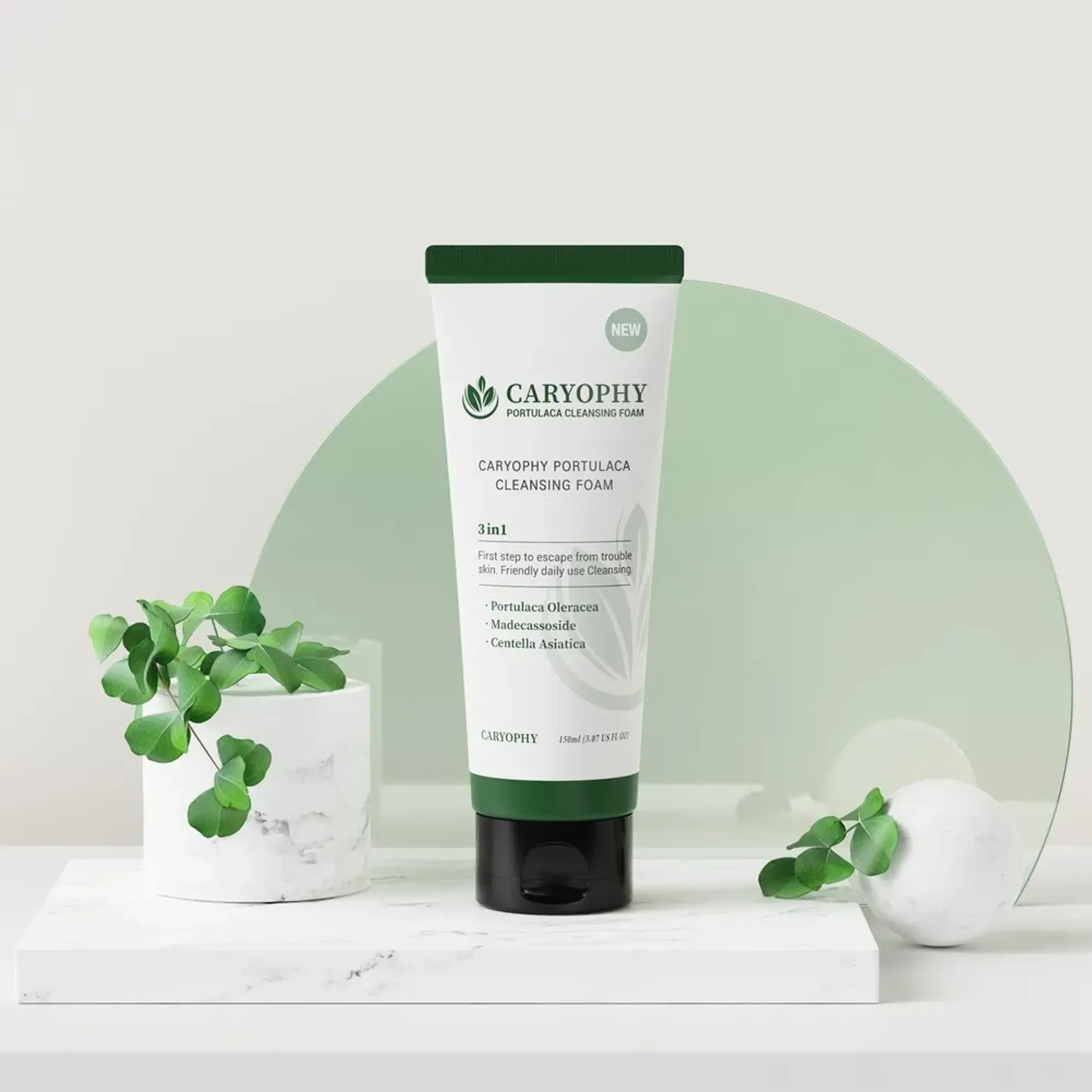  Sữa Rửa Mặt Ngừa Mụn Caryophy Portulaca Cleansing Foam 150ml 