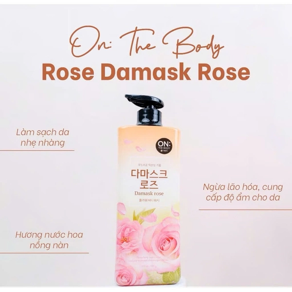  Sữa tắm hương nước hoa ON: The Body DAMASK ROSE 875ml 