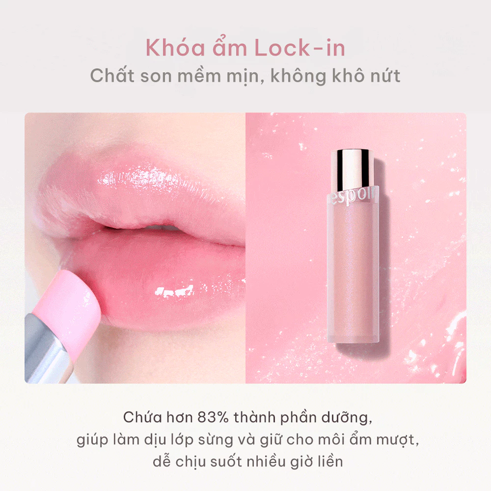  Son Dưỡng Có Màu Espoir Bare Glow Lip Balm 4.5g (Mẫu mới) 