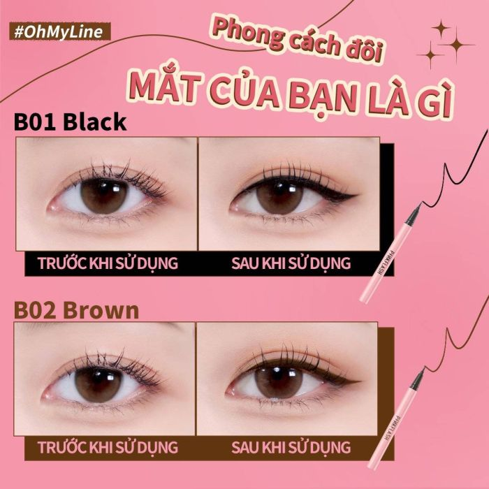  Kẻ Mắt Nước Pinkflash Waterproof Easy Eyeliner PF-E01 
