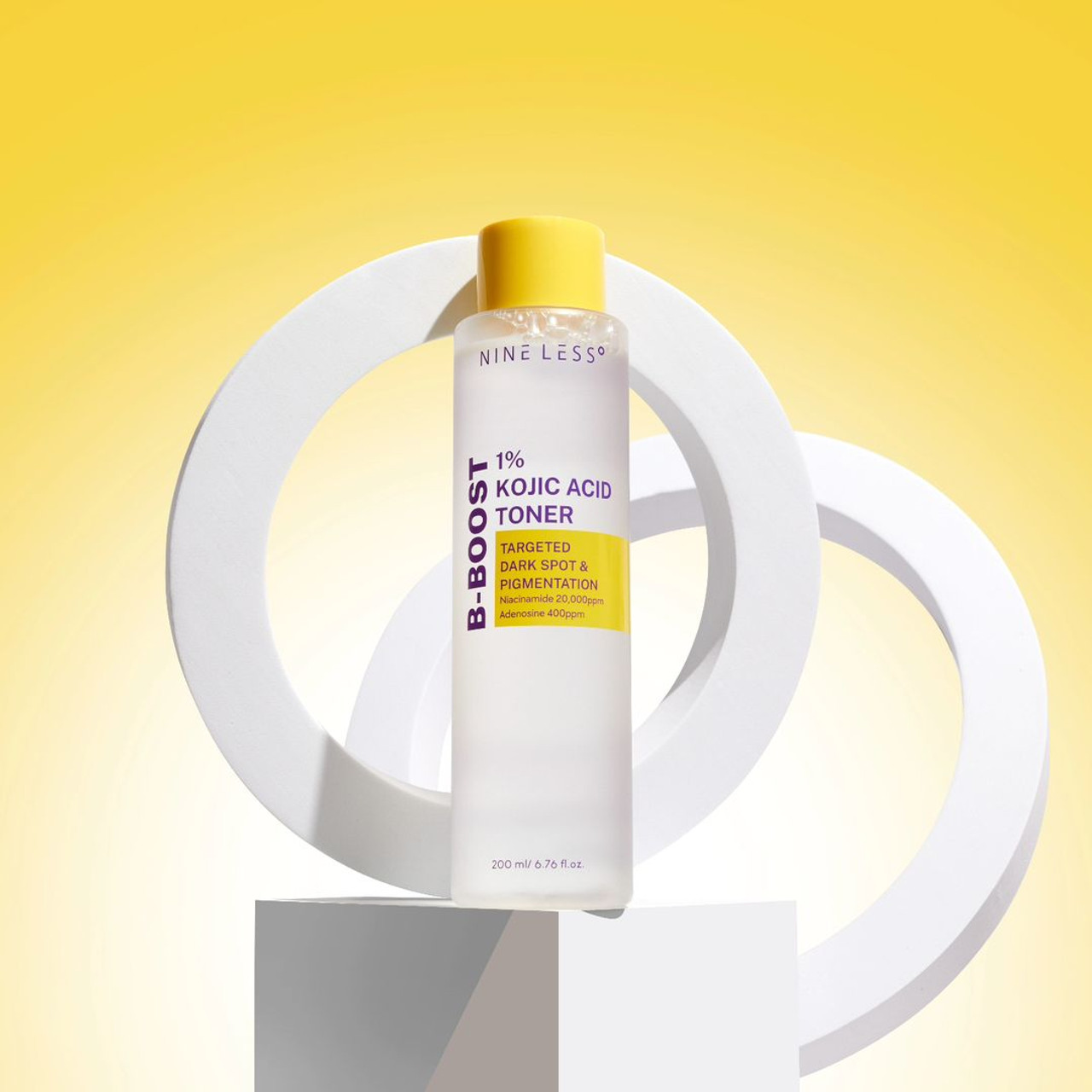  Nước hoa hồng sáng da Nineless B-Boost 1% Kojic Acid Toner 200ml 