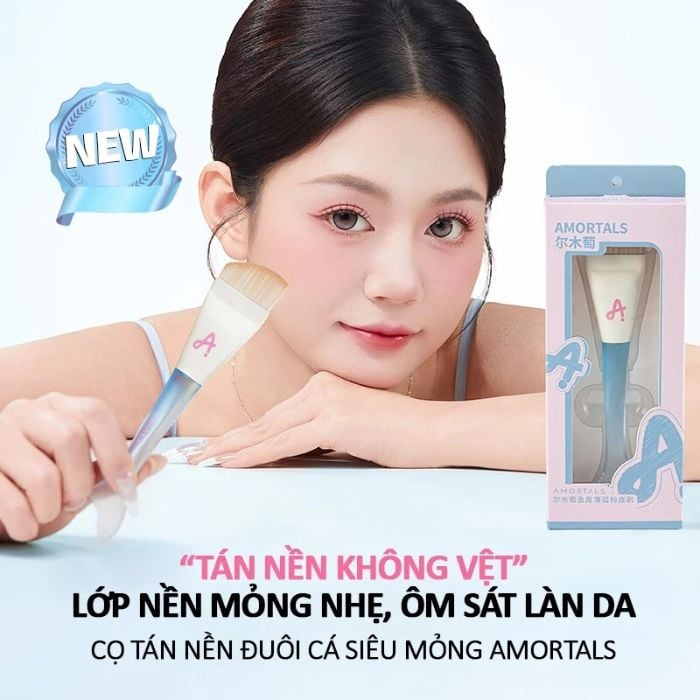  Cọ Dàn Nền Tiên Cá Amortals Fish Tail Slim Are Foundation Brush 