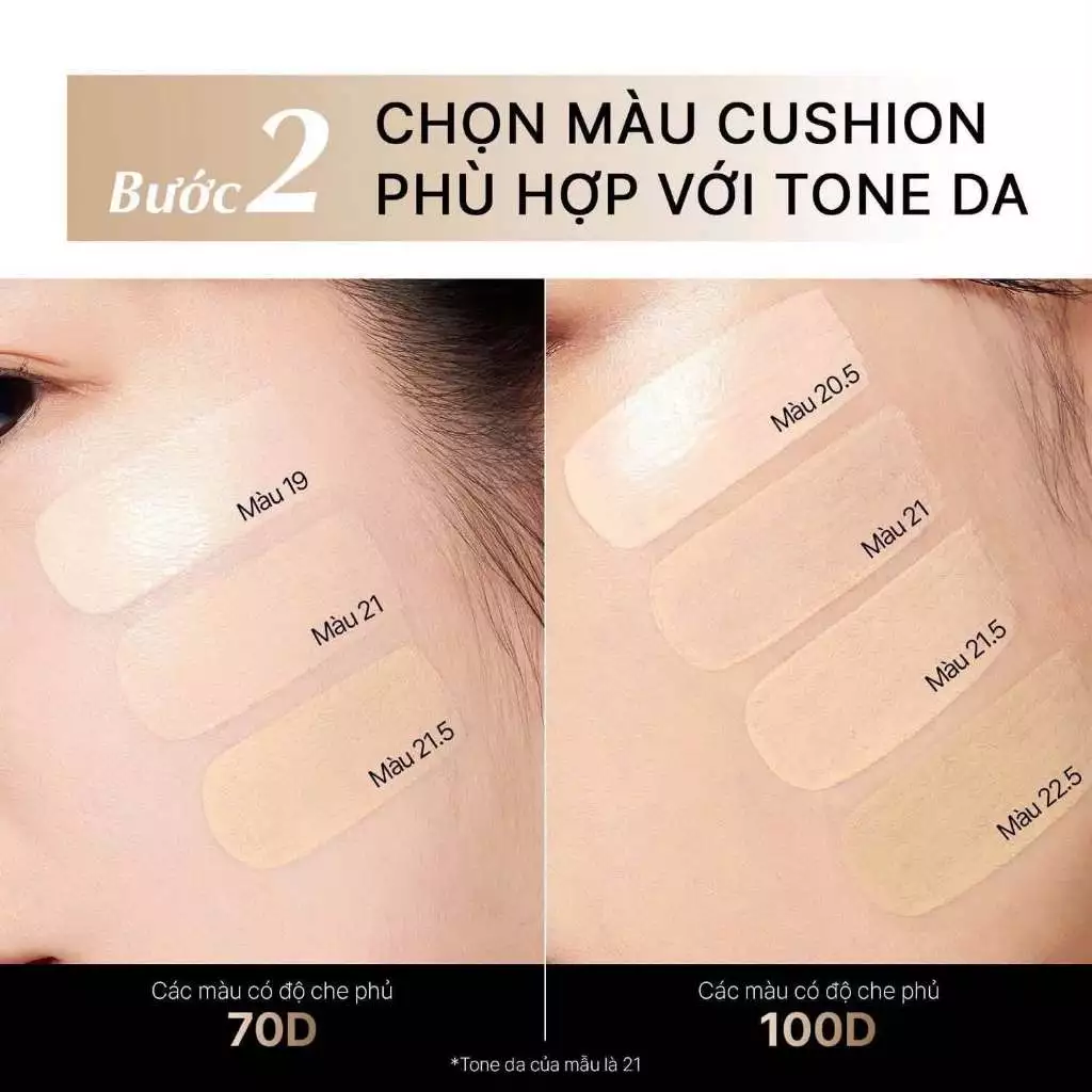  (MINI SIZE 6g) Phấn Nước Ohui Ultimate Cover Denier Cushion SPF50+ PA+++ #100D21 