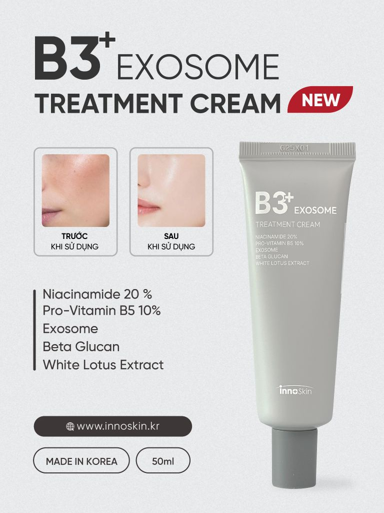  Kem Dưỡng Ẩm Sáng Da Innoskin B3 Exosome Treatment Cream 50ml 