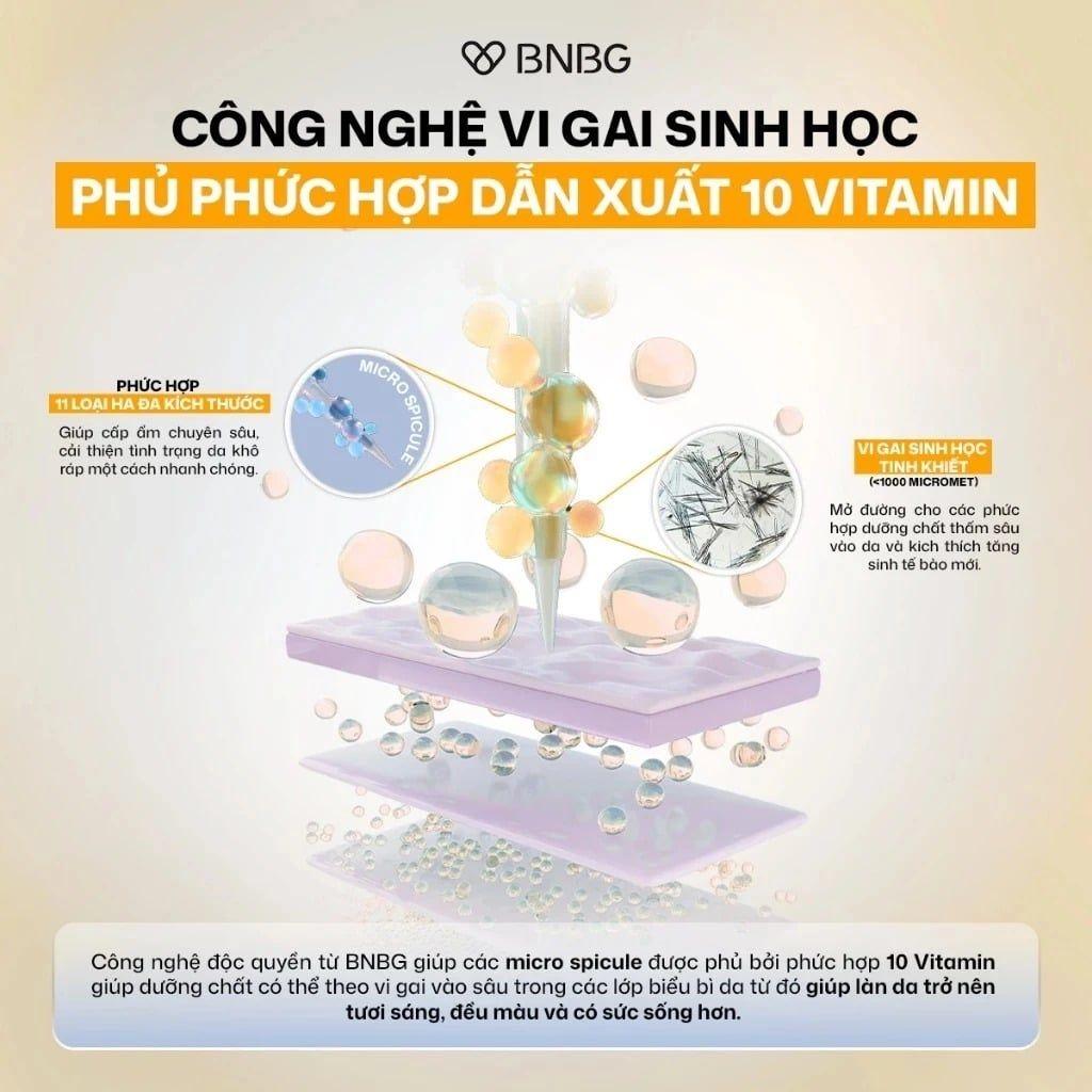  Tinh Chất Vi Kim Chuyên Sâu BNBG MTS Shot Ampoule 2ml (4 gói) 