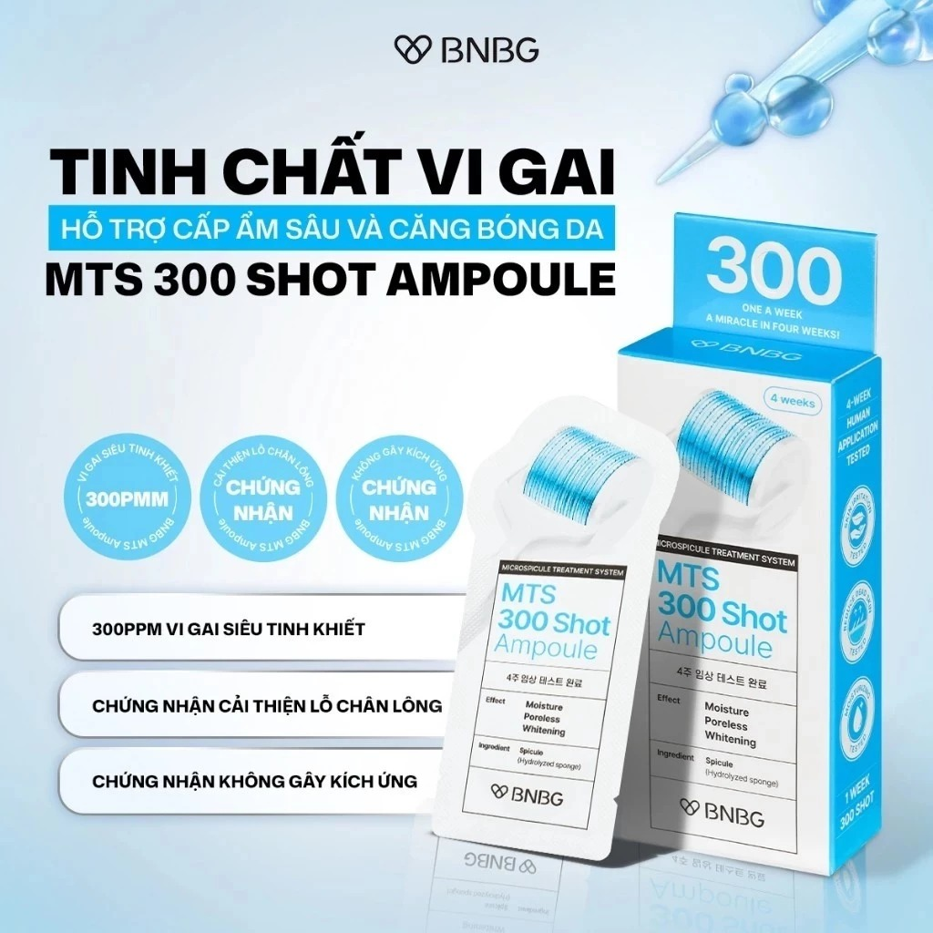  Tinh Chất Vi Kim Chuyên Sâu BNBG MTS Shot Ampoule 2ml (4 gói) 
