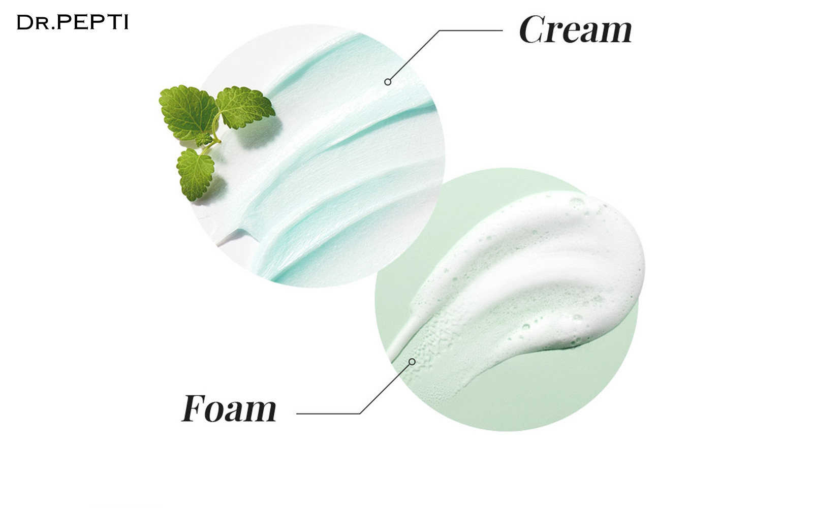  (Mẫu mới) Sữa Rửa Mặt Trà Xanh DR.PEPTI Herb Blending Cleansing Foam 110ml 