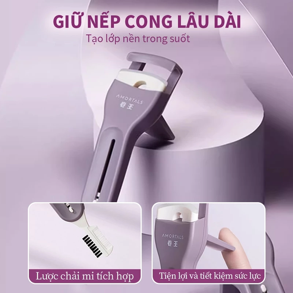  Kẹp Bấm Mi Có Đầu Chuốt Mi Amortals Curl Master Eyelash Curler 