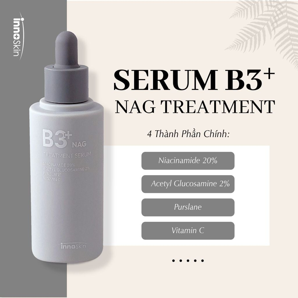  (HSD 10/27) Tinh Chất Innoskin B3 NAG Treatment Serum 50ml 