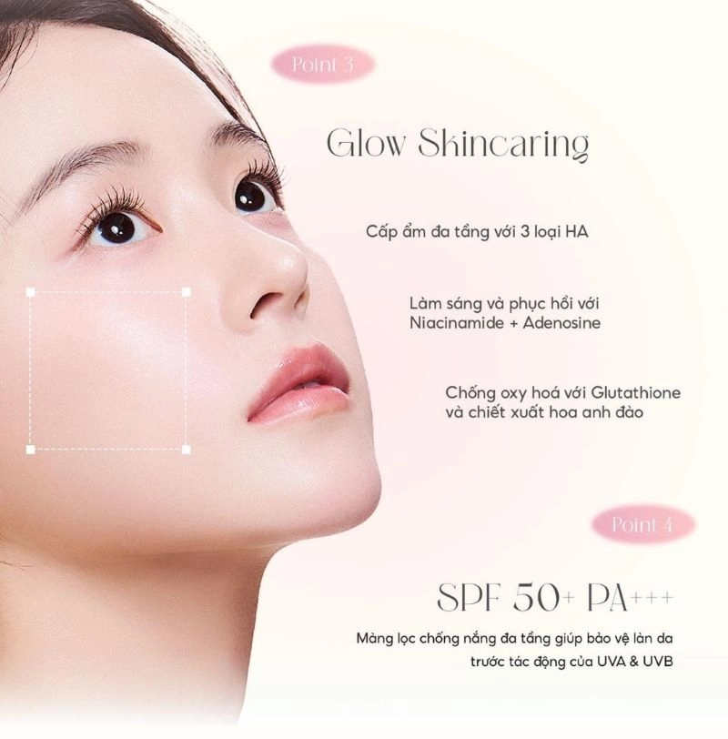  Phấn nước bắt sáng, căng bóng Aperire Sheer Breeze Cushion SPF50+ PA++++ 13g 