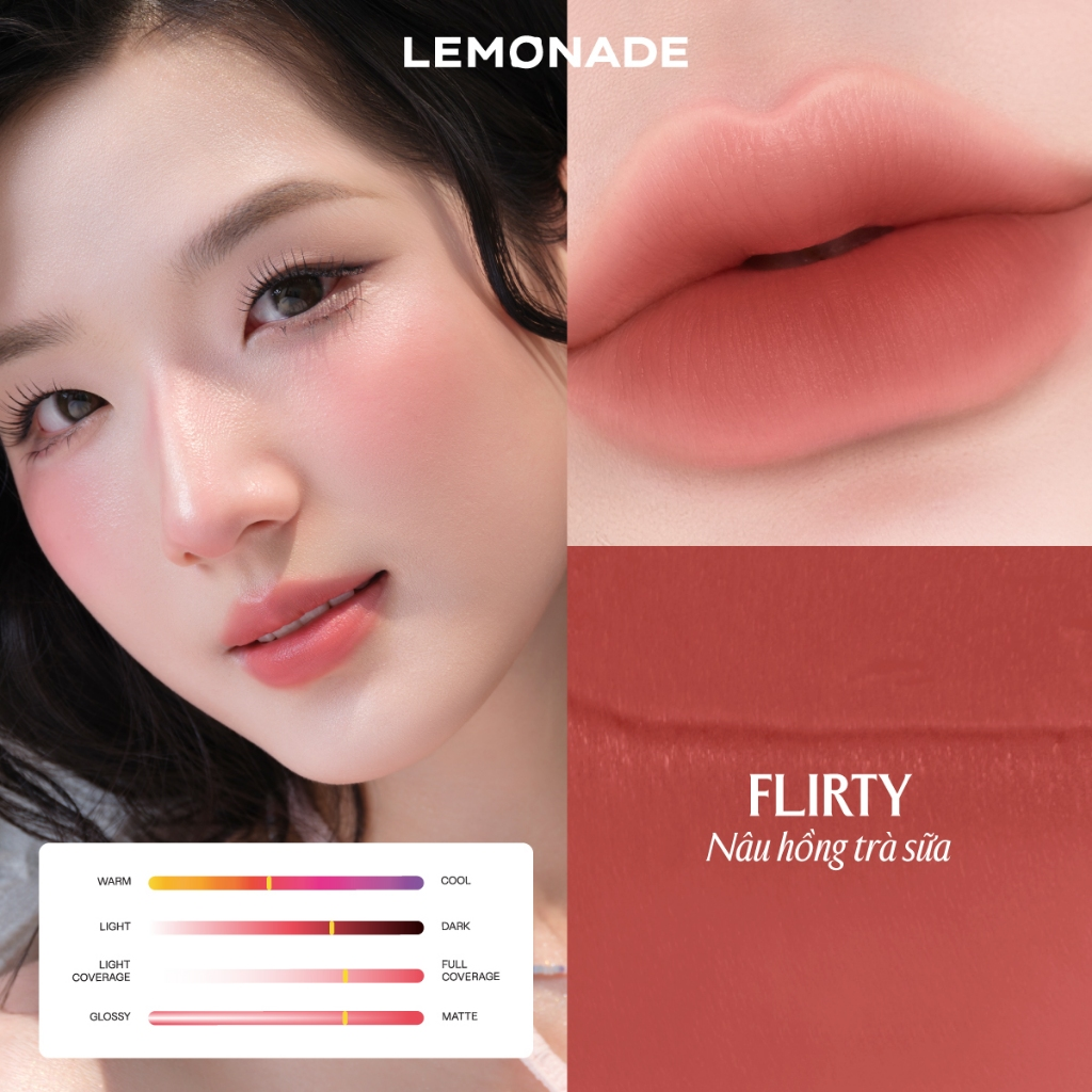  Son Bùn Ẩm Mịn Lemonade Perfect Couple Blurry Stain Lip Cream 