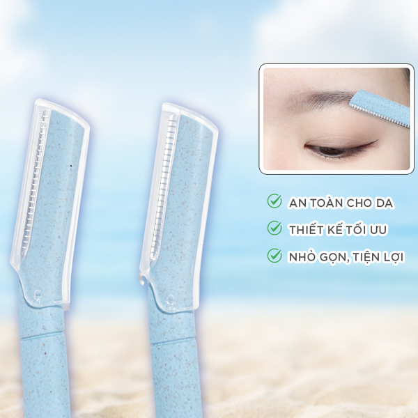  (SET 2 CÂY) Dao cạo lông mày Horus Eyebrow Razor Wheat Straw PACK OF 2 
