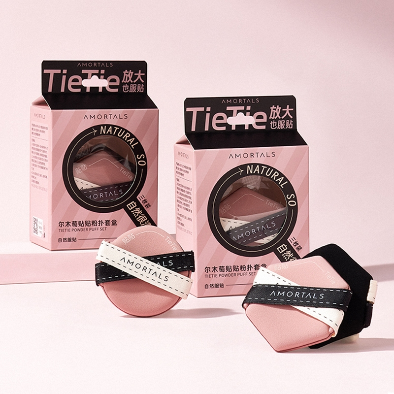  SET 3 Bông Mút Tán Kem Nền Dạng Lỏng Amortals TieTie Powder Puff Set 