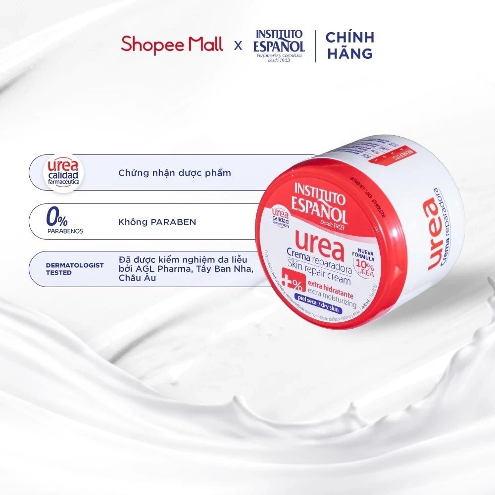  Kem Dưỡng Ẩm Body Instituto Espanol Urea Crema Reparadora Extra Hidratante 