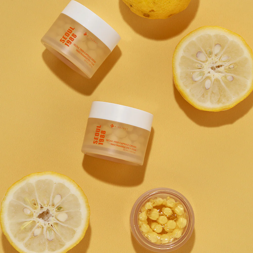  Kem Dưỡng Viên Nang Sáng Da, Mờ Thâm K-Secret Seoul 1988 Capsule Cream: Niacinamide 5% + Yuja 50ml 