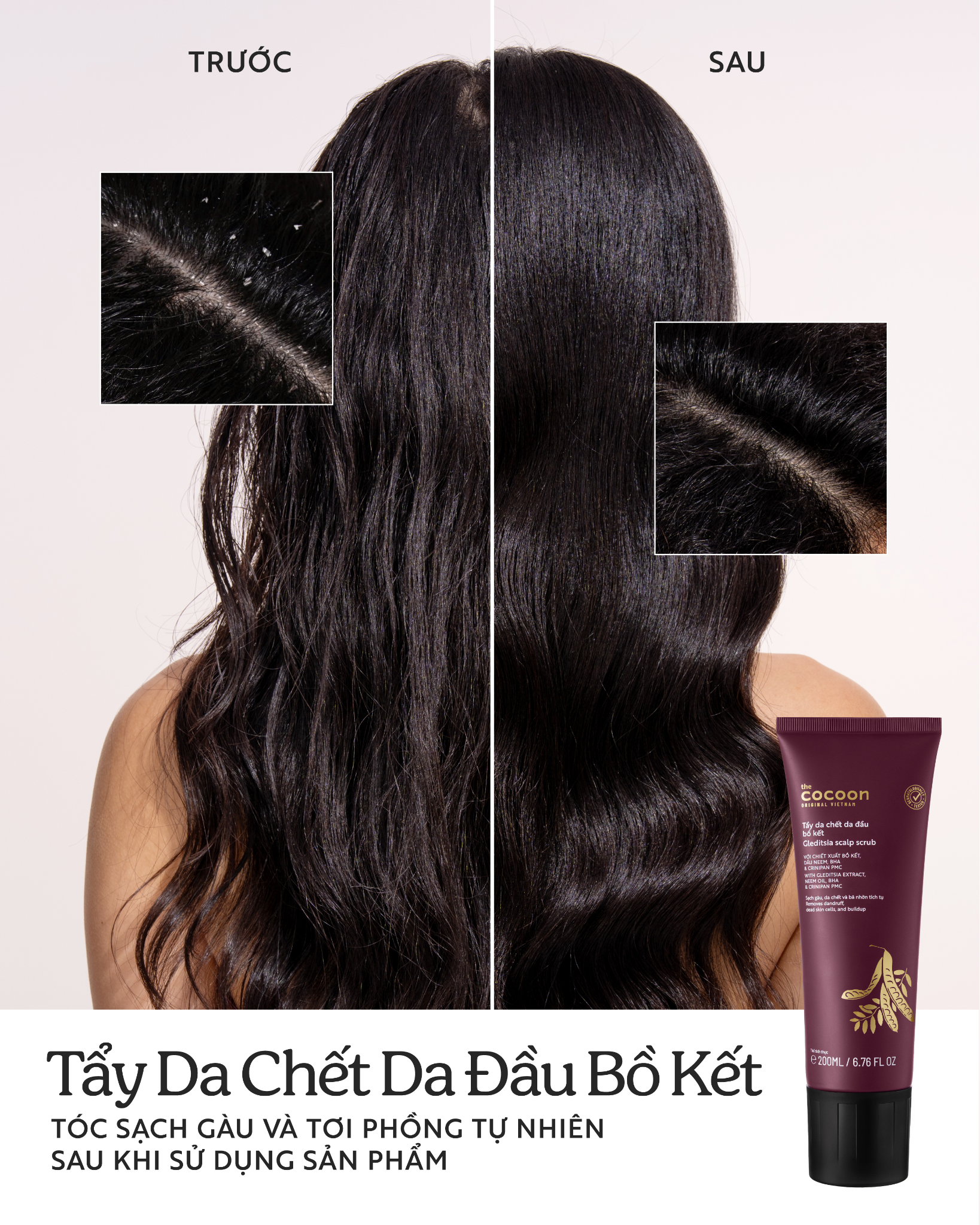  Tẩy Tế Bào Chết Da Đầu Bồ Kết Cocoon Gleditsia Scalp Scrub 200ml 