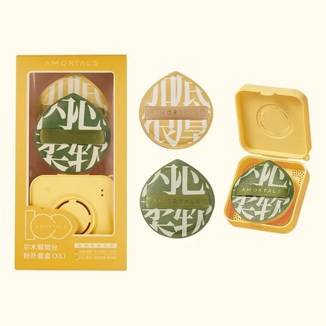  Bộ 2 Bông Phấn Kèm Hộp Amortals Powder Puff Suit Extra Box 