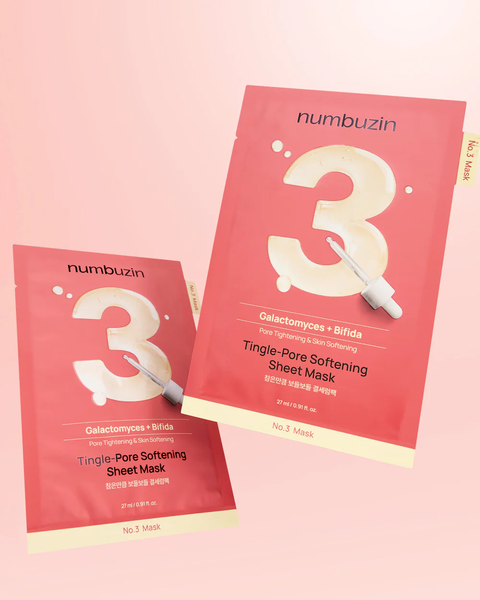  (HSD 1/2028) Mặt Nạ Giấy Numbuzin Thu Nhỏ Lỗ Chân Lông Numbuzin No.3 Tingle-Pore Softening Sheet Mask 27ml 
