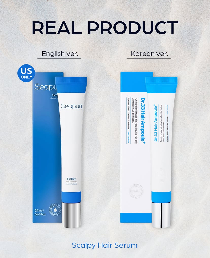  Tinh Chất Dưỡng Da Đầu, Hỗ Trợ Mọc Tóc Seapuri Scalpy Hair Serum 20ml 