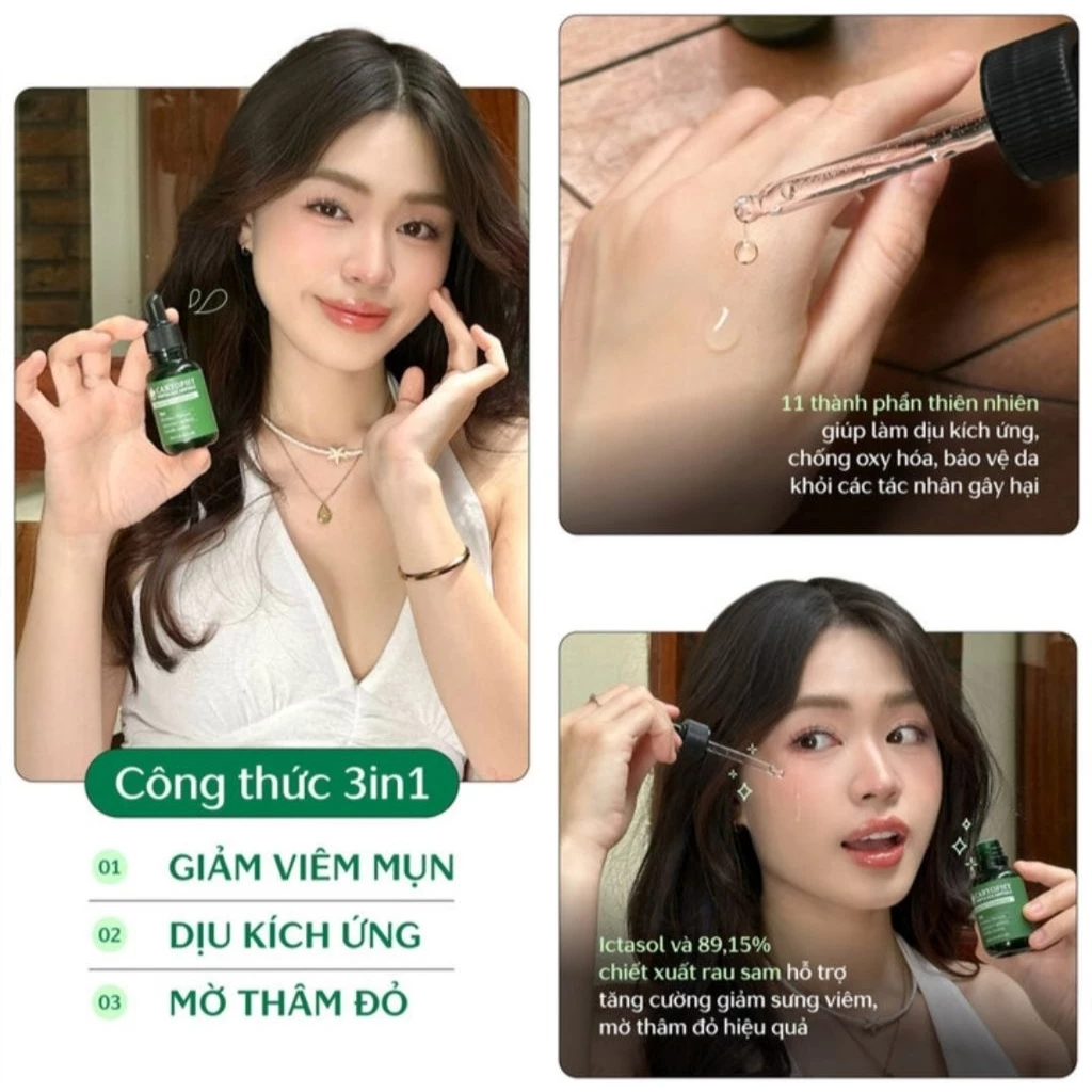  Tinh Chất Giảm Mụn Caryophy Portulaca Ampoule 30ml 