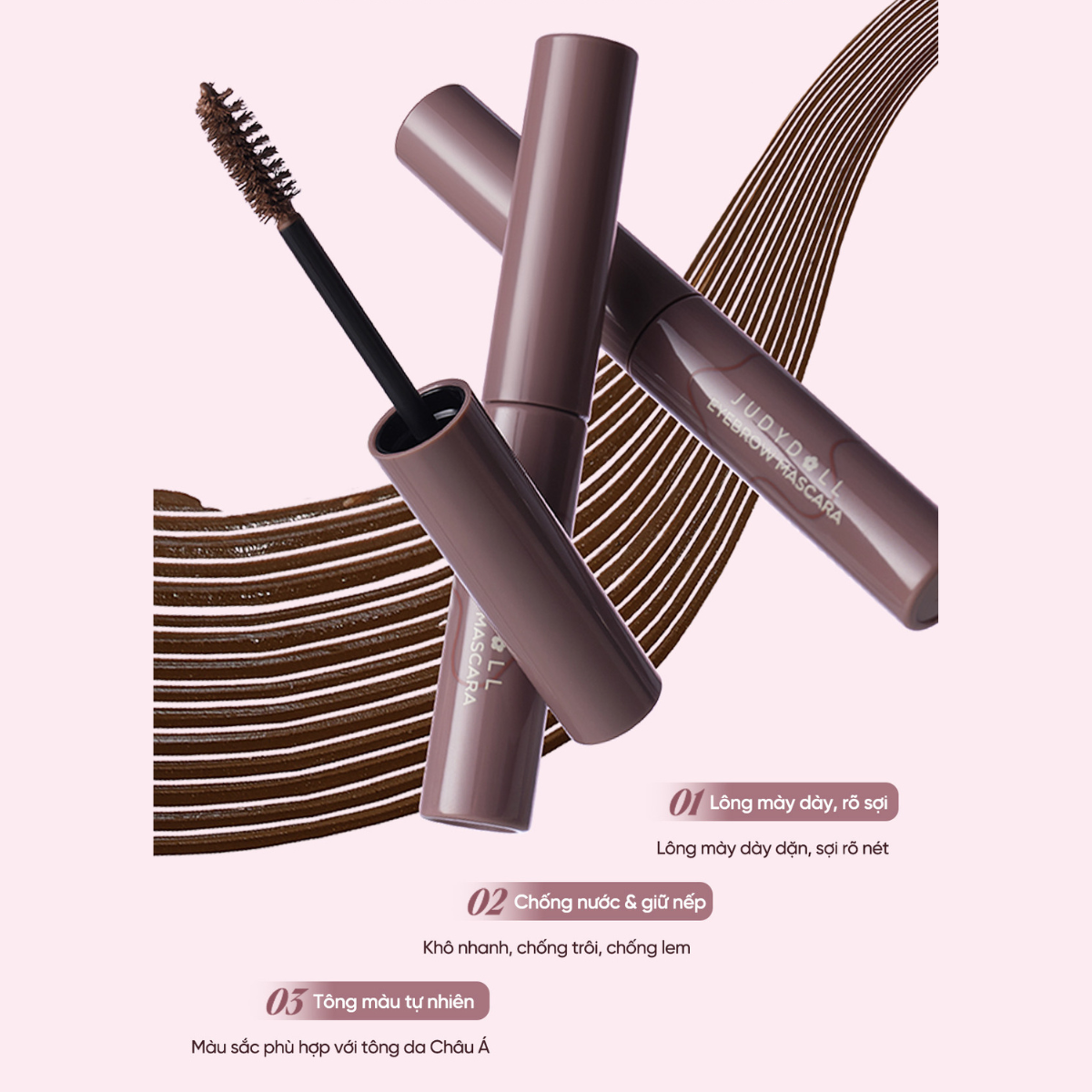  Mascara Lông Mày Judydoll Eyebrow Mascara 