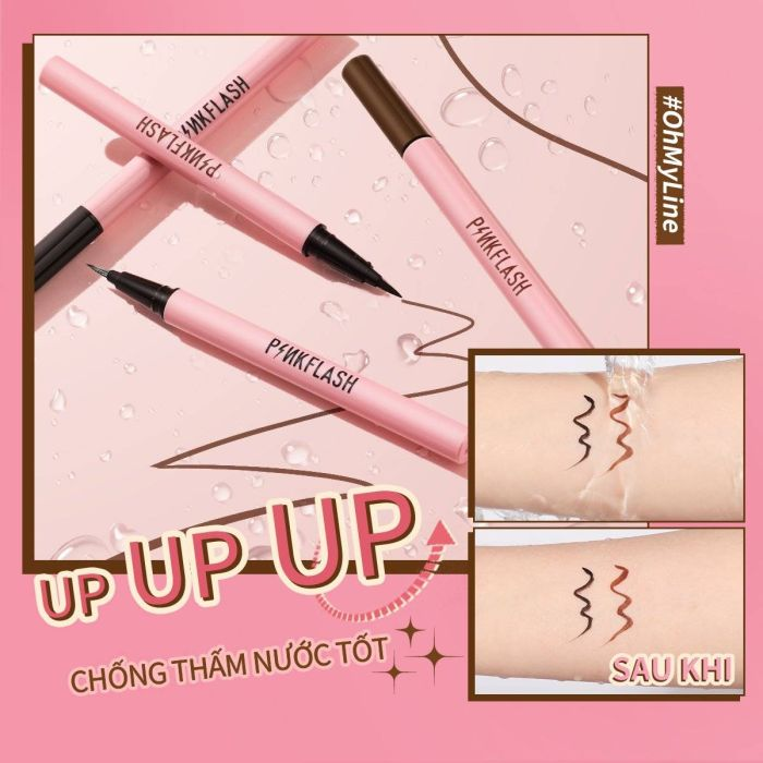  Kẻ Mắt Nước Pinkflash Waterproof Easy Eyeliner PF-E01 