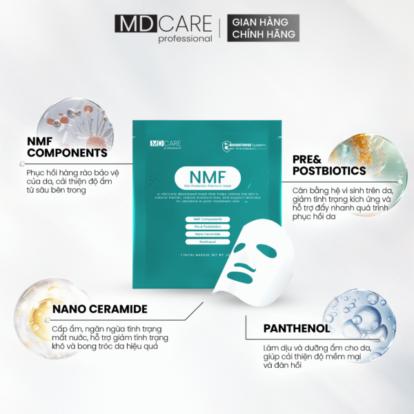  (1 MIẾNG) Mặt Nạ Giấy MD CARE NMF Skin Protection Premium Mask 23g 