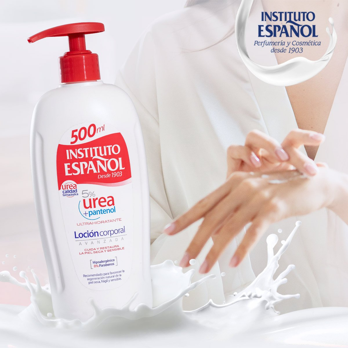  Sữa Dưỡng Thể Instituto Espanol 5% Urea + Pantenol Body Lotion 500ml 