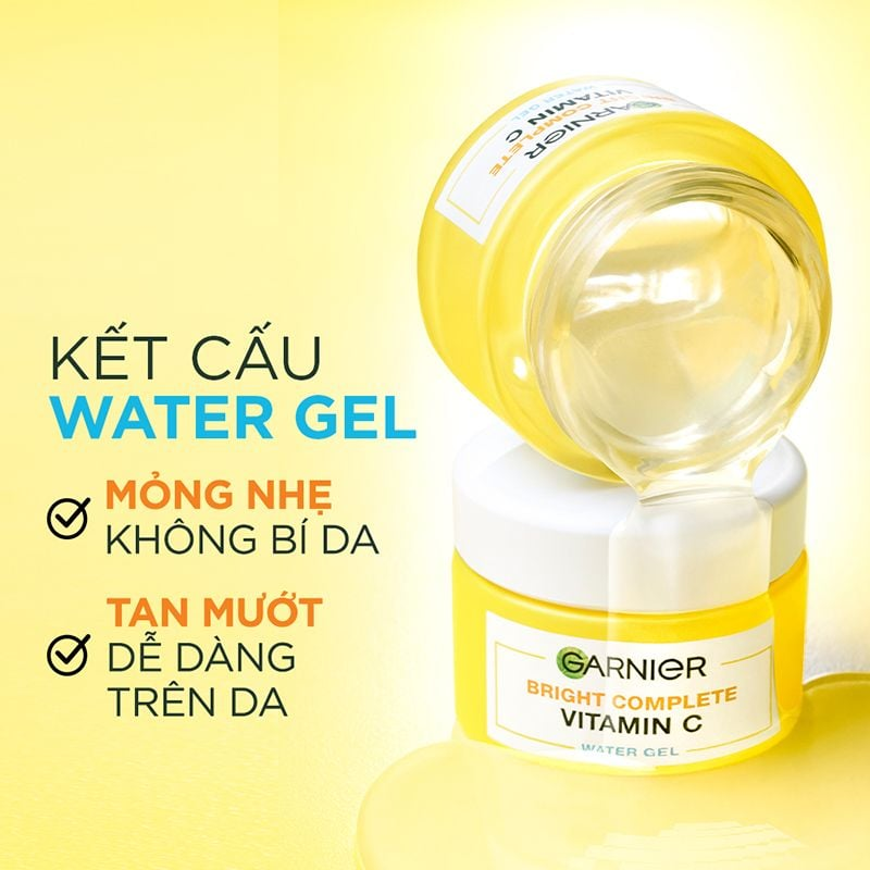 Gel Dưỡng Sáng Da Garnier Bright Complete Vitamin C Water Gel 50ml 