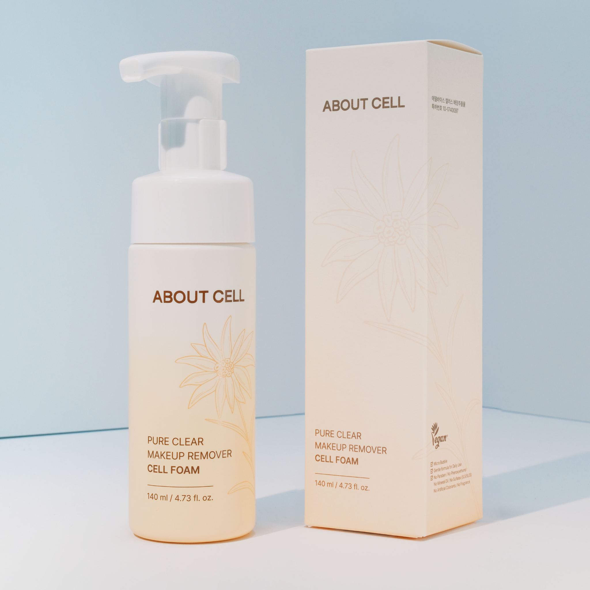  Bọt Tẩy Trang Sạch Sâu About Cell Pure Clear Makeup Remover Cell Foam 140ml 