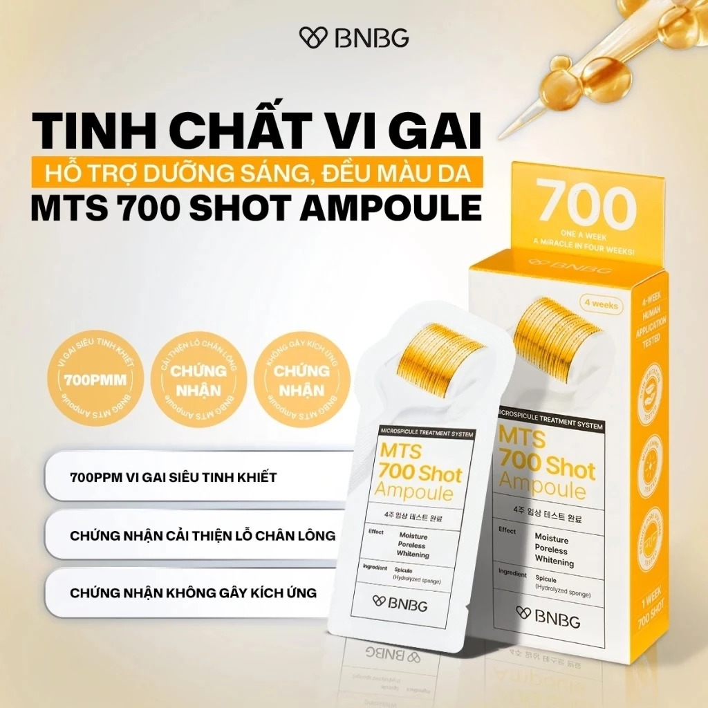  Tinh Chất Vi Kim Chuyên Sâu BNBG MTS Shot Ampoule 2ml (4 gói) 