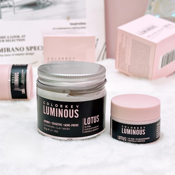  (LOTUS) Mặt Nạ Đất Sét Colorkey Luminous Cleansing Clay Mask 