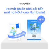  (1 MIẾNG) Mặt nạ giấy dịu da Numbuzin No.4 TEA TREE + PANTHENOL Icy Soothing Sheet Mask 27ml 