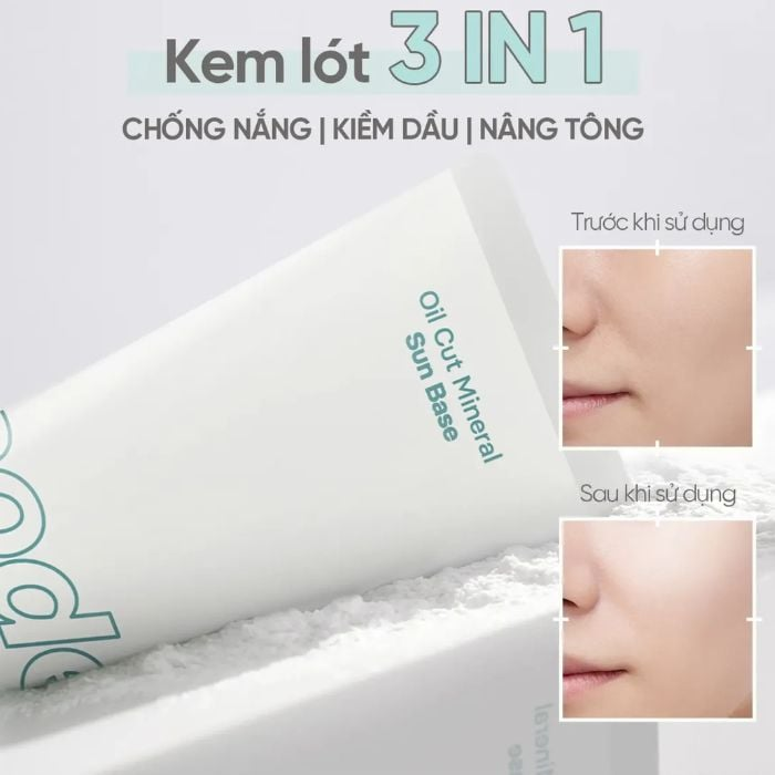 Kem Lót Kiềm Dầu Code Glokolor Oil Cut Mineral Sun Base SPF50+ PA+++ 35ml 