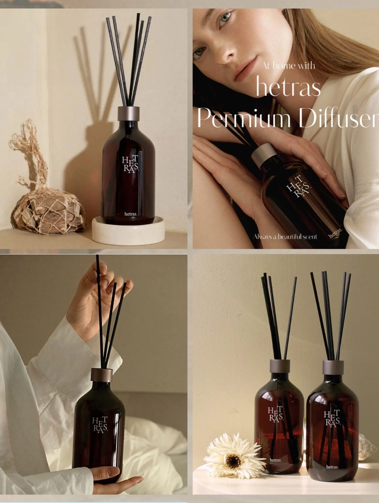  Bộ Tinh Dầu Nước Hoa Khuếch Tán Hương Thơm Hetras Premium Diffuser 500ml 