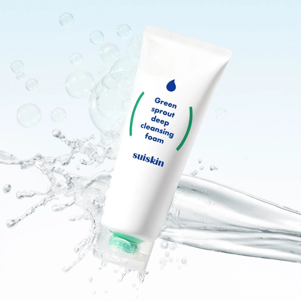  Sữa Rửa Mặt Suiskin Green Sprout Deep Cleansing Foam 150ml 