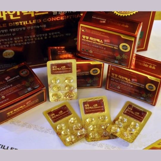  Tinh dầu thông đỏ Kwangdong Pine Needle Distilled Concentrate 100% 450mg (120 viên) 