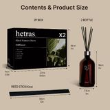  Bộ Tinh Dầu Nước Hoa Khuếch Tán Hương Thơm Hetras Premium Diffuser 500ml - Objet Diffuser 200ml 