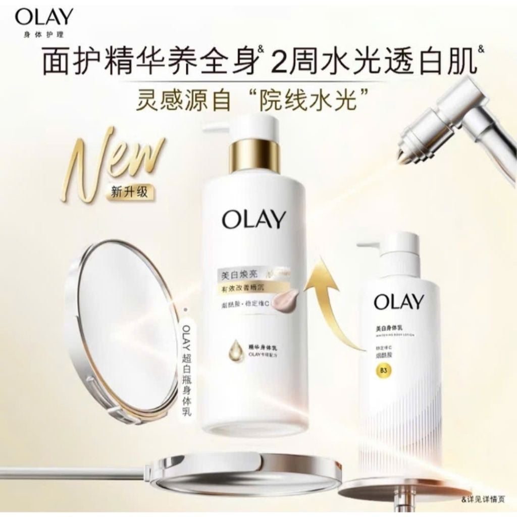  (MẪU MỚI NHẤT) Sữa Dưỡng Thể Trắng Da Toàn Thân Olay Body Cellscience B3 + Vitamin C 