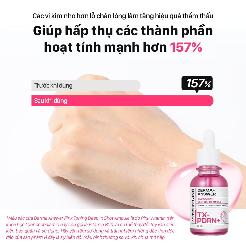  Tinh Chất Dưỡng Sáng, Phục Hồi CNP Derma Answer Pink Toning Deep In Shot Ampule 15ml/ 30ml 