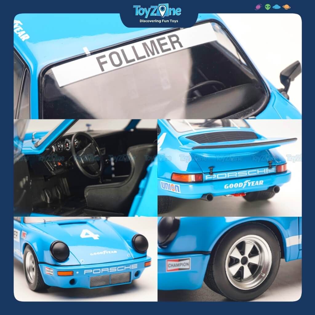 Mô hình xe Porsche 911 Carrera RSR 3.0 IROC 1974 1:18 SOLIDO