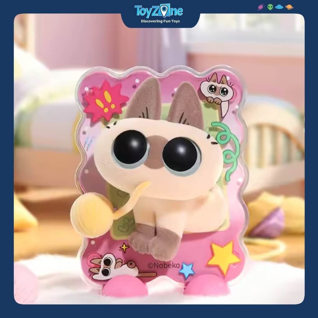 Mô hình đồ chơi Blind box Siamese Cat Azukisan's Healing Moment Series ( Khoảnh Khắc Chữa Lành ) NOBEKO