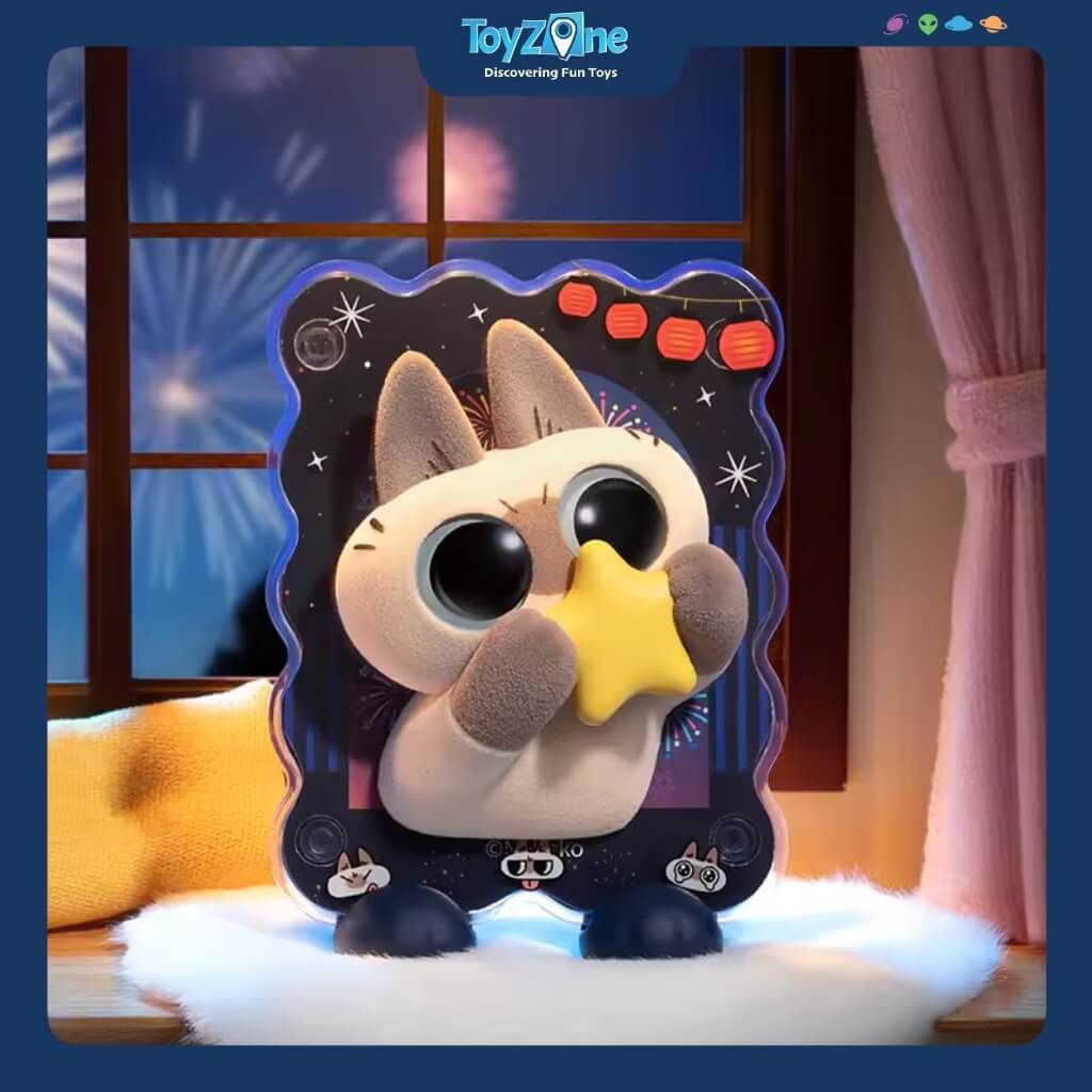 Mô hình đồ chơi Blind box Siamese Cat Azukisan's Healing Moment Series ( Khoảnh Khắc Chữa Lành ) NOBEKO