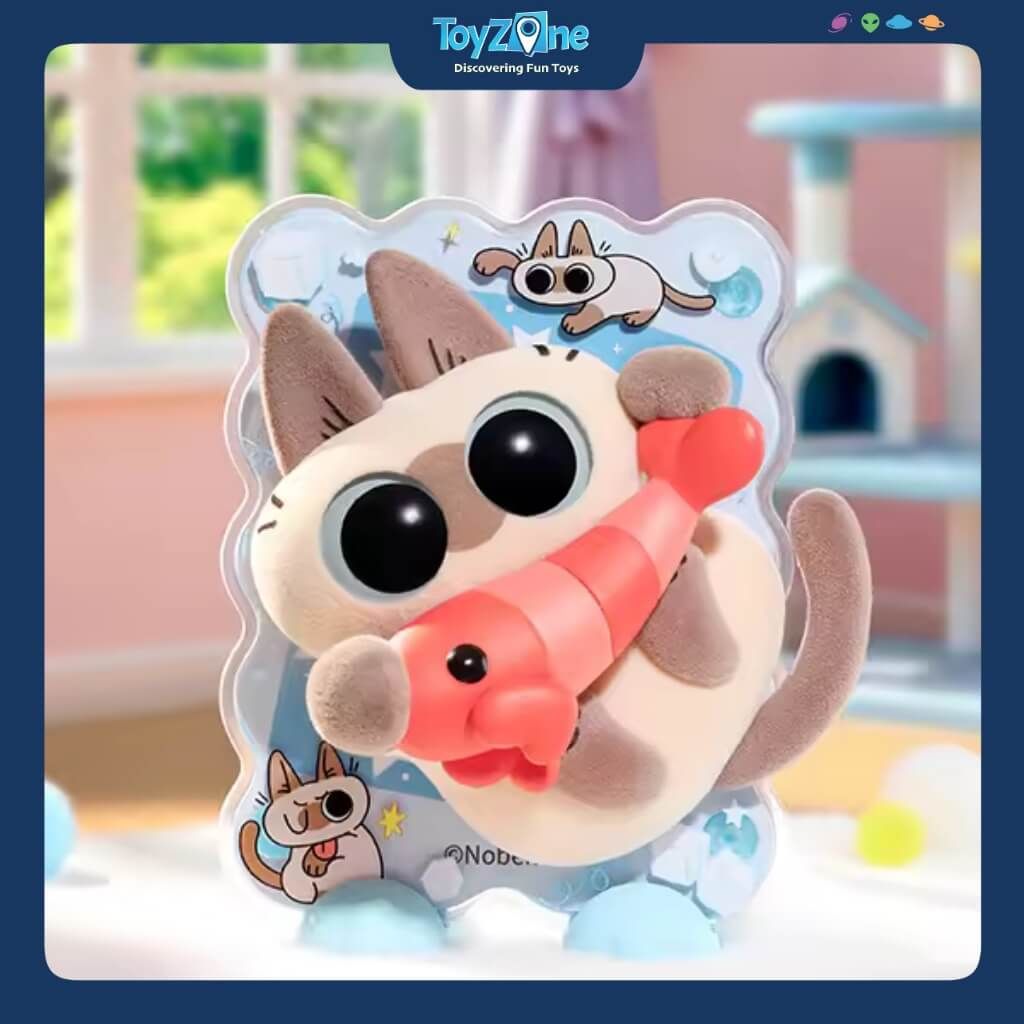 Mô hình đồ chơi Blind box Siamese Cat Azukisan's Healing Moment Series ( Khoảnh Khắc Chữa Lành ) NOBEKO