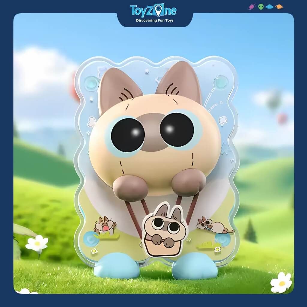 Mô hình đồ chơi Blind box Siamese Cat Azukisan's Healing Moment Series ( Khoảnh Khắc Chữa Lành ) NOBEKO
