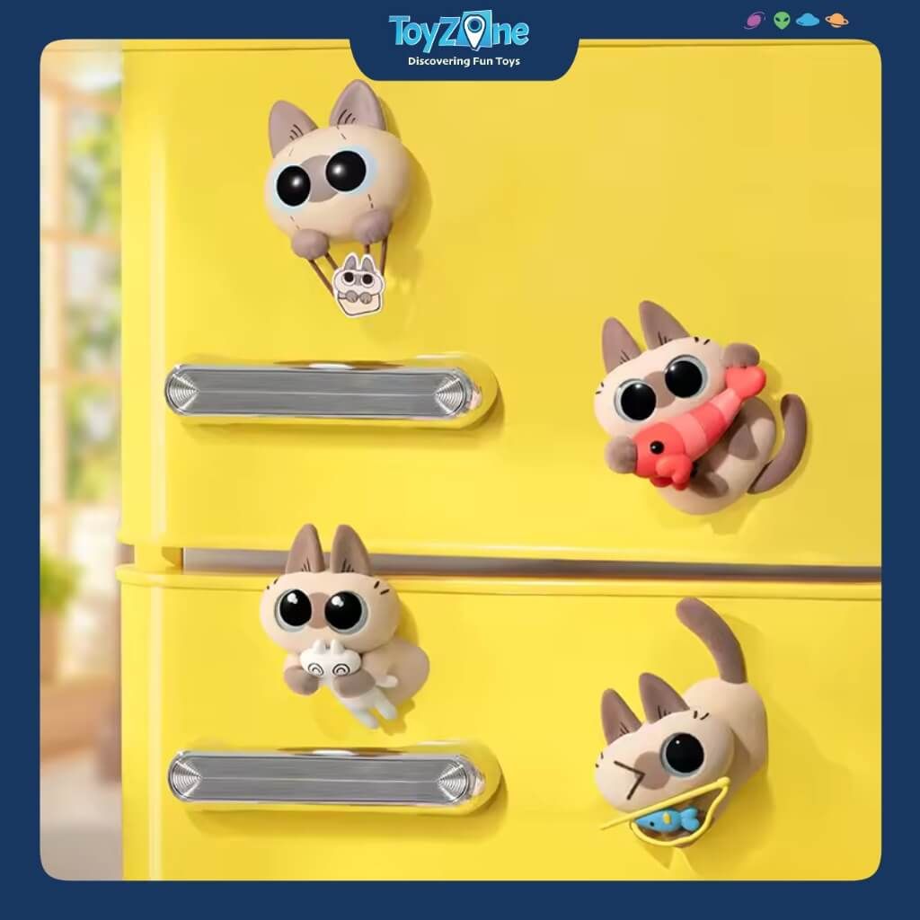 Mô hình đồ chơi Blind box Siamese Cat Azukisan's Healing Moment Series ( Khoảnh Khắc Chữa Lành ) NOBEKO