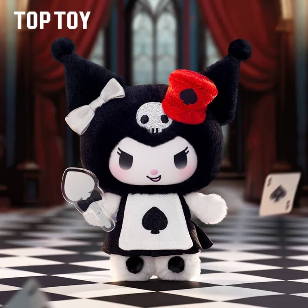 Mô hình đồ chơi Blind box Kuromi Poker Kingdom Series Plush Pendant TOP TOY